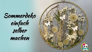 DIY  SOMMERDEKO NATÜRLICH und HALTBAR  SOMMERDEKO 2024 [upl. by Notyalc]