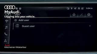 MyAudi Logging into Your Vehicle [upl. by Demy]