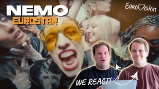 Reacting to Nemos New Song Eurostar  Winner of Eurovision 2024 [upl. by Airlie689]