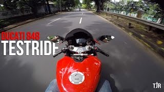 DUCATI 848 EVO TESTRIDE bukan review [upl. by Ardnekal]