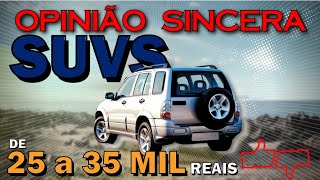 Melhores SUV de 25 a 35 mil reais  Carro bom bonito barato e confiável para toda a família [upl. by Stempien994]