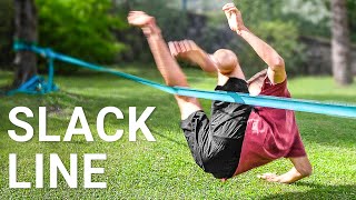 Learning to Slackline with No Experience [upl. by Kamp]