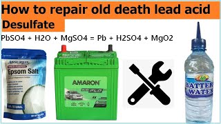 How to recover repair old death lead acid battery  Resuscitating a Deeply Discharged AGM Battery [upl. by Okiron]