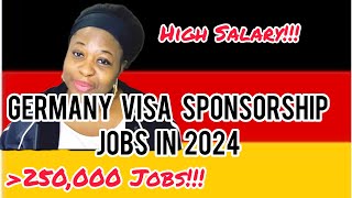 Unlocking HighPaying Jobs in Germany in 2024Visa Sponsorship germanyjobs visasponsorshipjobs [upl. by Hanoy]