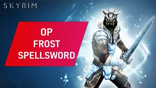 Skyrim How To Make An OVERPOWERED FROST SPELLSWORD Build On Legendary Difficulty [upl. by Farrow]