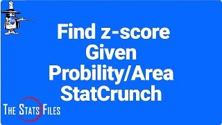 531 Zscores and area under normal curve using StatCrunch calculator [upl. by Callie139]