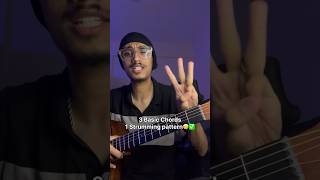 3 Chords 10 Songs  Basic Strumming Pattern  Famous Hindi Songs shorts [upl. by Alleacim892]