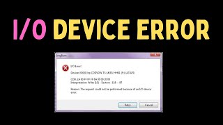 How to Fix External Hard Drive IO Device Error On Windows 11 [upl. by Pega360]