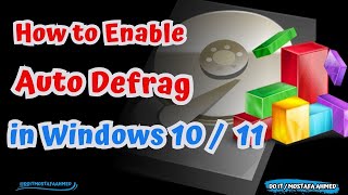 How to Enable Auto Defrag in Windows 10  11 Tutorial doitmostafa [upl. by Cardew]