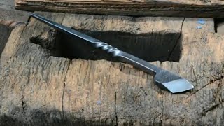 Blacksmithing a Striking Knife Knife Awl Style [upl. by Icnarf]