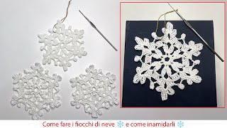 Come fare i fiocchi di neve e come inamidarli [upl. by Boggs]