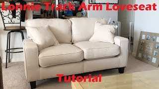 Tutorial Lonnie Track Arm Loveseat Sold by Wayfaircom [upl. by Ratcliff416]