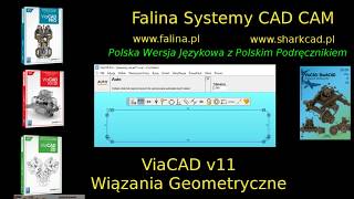 ViaCAD 11 relacje i wiązania geometryczne w cadzie [upl. by Mailliwnhoj]