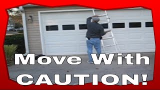 Safely Moving An Extension Ladder [upl. by Nylitsirk]