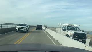 Manteo Bridge Construction OUTER BANKS outerbanks [upl. by Eenat]