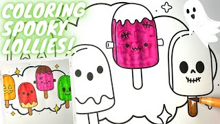 Halloween Lollies to Color 🍭👻 [upl. by Icaj]