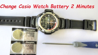 How To Change Casio Watch Batteries In Two Minutes [upl. by Ativak]