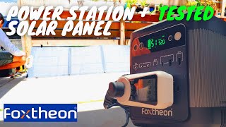 Foxtheon iGo600 Power Station and SP200 Solar Panel Tested [upl. by Lisetta659]