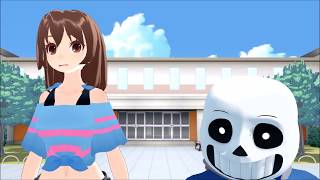 mmd x undertale so call me maybe underlust sans x friskrequested [upl. by Arezzini]