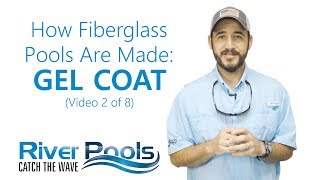 How Fiberglass Pools Are Made Gel Coat Part 2 of 8 in Building the Perfect Fiberglass Pool [upl. by Leribag]