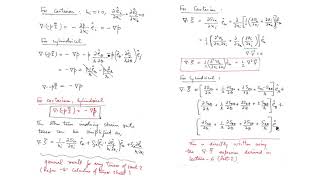 Lecture 11 DERIVATION NAVIERSTOKES EQUATIONS FOR INCOMPRESSIBLE HOMOGENOUS CONSTANT PROPERTY FLOW [upl. by Divad694]