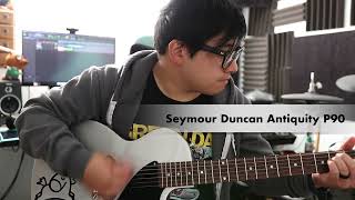 Gibson P90 DC vs Seymour Duncan Antiquity P90 [upl. by Dempstor623]