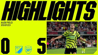 HIGHLIGHTS  MLS AllStars v Arsenal 05  Gabriel Jesus Trossard Jorginho Martinelli Havertz [upl. by Ottinger]