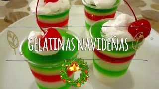 ¡HAZ GELATINAS NAVIDEÑAS FÁCIL [upl. by Malda]