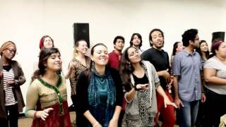 Behind the Scene for the AR Rahman show  Berklee Indian Ensemble [upl. by Keligot]