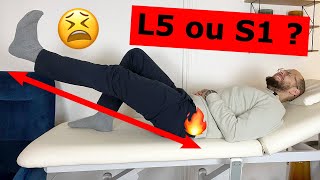 Sciatique L5 ou S1 [upl. by Eeltrebor]