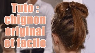 Tuto Coiffure Comment réaliser un chignon facile pour un mariage [upl. by Casilda832]