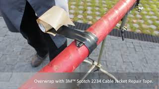 How To Repair Cable Jackets In The Field with 3M Electrical Tapes  EMD Cable Jacket Repair [upl. by Gorges89]