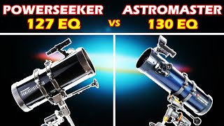 Celestron PowerSeeker 127 EQ vs Celestron AstroMaster 130 EQ  Telescope review [upl. by Bent]