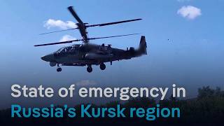 Russia alleges large scale Ukrainian incursion in Kursk region  DW News [upl. by Gnous]