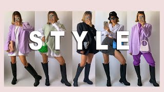 STYLE  8 Ways to Style GANNI KNEE HIGH BOOTS [upl. by Callahan32]