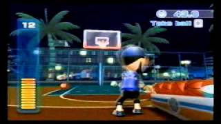 Wii Sports Resort Basketball 3Point Contest High Score 490 Pts [upl. by Yereffej341]