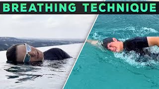 How To Breathe When Swimming For Beginners  Freestyle Breathing Drills  How To Swim [upl. by Rednael]