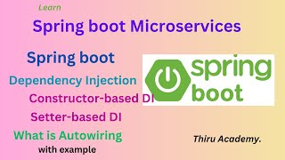 What is Spring boot dependency injection  Thiru Academy [upl. by Duaner]