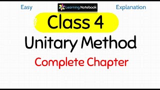 Class 4 Unitary Method [upl. by Malamut]