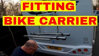 Fitting Bike Rack Cycle Carrier to a MotorHome [upl. by Cyprian]