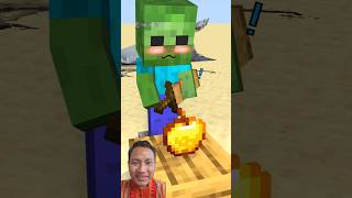 Minecraft apple bite challenge minecraft gaming shorts [upl. by Yerdna]