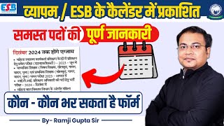 ESBVYAPAM Calendar Post Information  Eligibility amp Pattern  MPSI  Mahila Supervisor  By Ram Sir [upl. by Siraved]