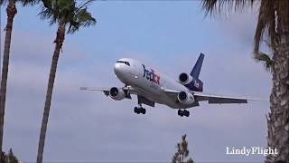 Fedex and UPS Operations at San Diegos Lindbergh Field [upl. by Neicul734]