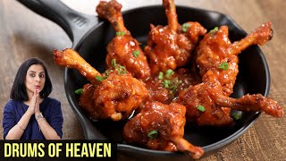 Chicken Lollipop Recipe  How To Make Drums Of Heaven  Chicken Lollipop Gravy By Tarika Singh [upl. by Fayette]