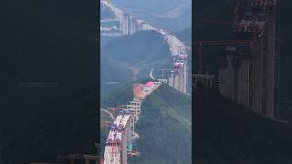 WORLDS LONGEST EXPRESS BRIDGE WAY UNDER CONSTRUCTION IN GUIZHOU bridge construction engineering [upl. by Duwad]