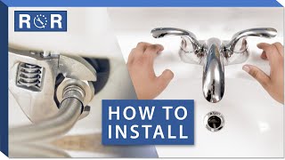 Bathroom Faucet Installation 2 Handle Centerset [upl. by Trutko]