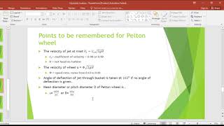 13 Pelton turbine design and calculations [upl. by Zaller469]