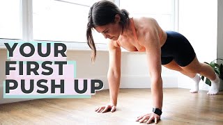 How To Get Your First Push Up  Beginner Calisthenics and Motivation  Lucy Lismore Fitness [upl. by Dlareg]