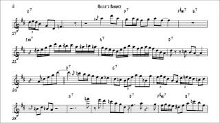 Charlie Parker Billies Bounce Solo Transcription [upl. by Kowatch]