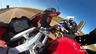 BMW S1000RR M vs DUCATI V4S [upl. by Eneladgam]